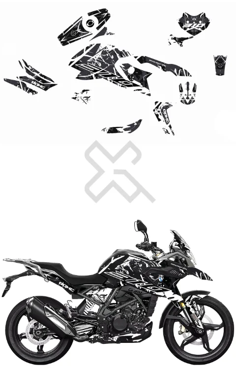 DOHC Edition Full Body Sticker Compatible with G310 GS | Made In Premium Matte Vinyl With FPF(Fade Protection Film), Water Proof, Precut Sticker, Pack Of 1 Compatible with Both Side